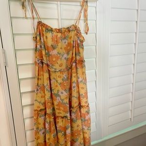 Rails yellow daisy dress